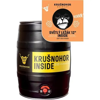 Pivo Krušnohor Světlý ležák 12° soudek 5l