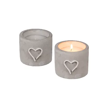 Svíčka Svíčka se srdíčkem keramika 8cm 100777