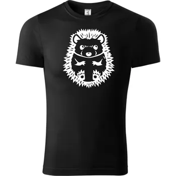 Chlapecké tričko Fenomeno Dětské tričko Ježek - černé Velikost: 158cm/12 let