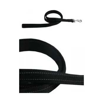 Vodítko pro psa Papillon vodítko reflexní střední 1,2 m - černé