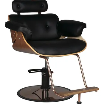 Kadeřnické křeslo Kadeřnické křeslo FLORENCE - černý-ořech