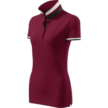 Dámská košile MALFINI Premium COLLAR UP 257 polokošile dámská Barva: garnet, Velikost: S
