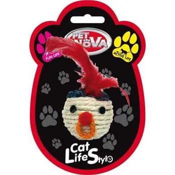 Hračka pro kočku Pet Nova Sisalová hlava 5cm