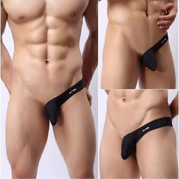 Pánské erotické prádlo Slipy erotické sexy pánské minimal mini Černá M