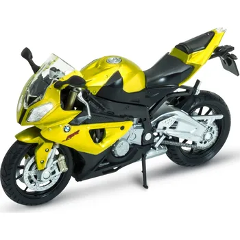 autíčko Welly Motocykl BMW S1000RR 1:18 zlatý