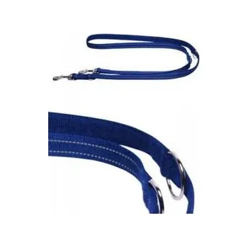 Vodítko pro psa Papillon přepínací vodítko malé reflexní 1,5 x 200 cm - modré