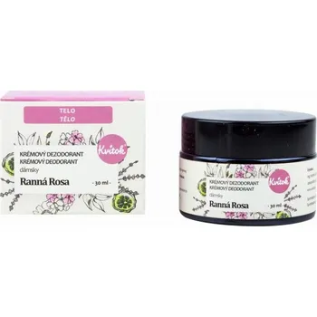 Kvitok Dámský krémový deodorant Ranní rosa (30 ml) - nezanechává ulepený pocit