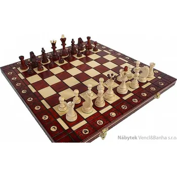 Šachy Desková hra, dřevěné šachy tradiční Senator 125 mad