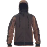 ČERVA DAYBORO mikina s kapucí Barva: tmavě hnědá, Velikost: XL