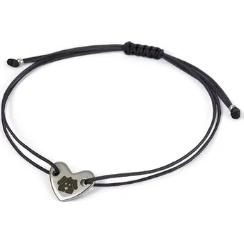 Náramek Srdíčkový náramek PEJSEK „Click and Feed“ černý