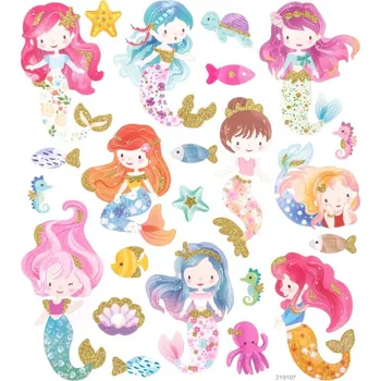 samolepka DP Craft Samolepky glitrové Mořské panny, 23 Pks