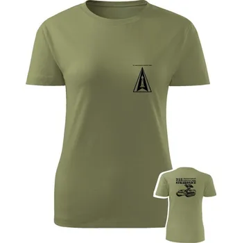 Dámské tričko 252. protiletadlový raketový oddíl - 9K35 Strela-10 - olivová