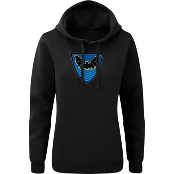 Dámská mikina Dámská mikina s kapucí 53. pluk průzkumu a elektronického boje - černá