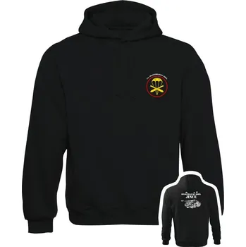 Pánská mikina Mikina s kapucí 131. dělostřelecký oddíl - 152mm ShKH vz. 77 - černá