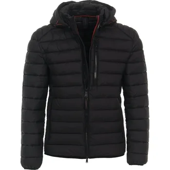 Pánská zimní bunda Casa Moda outdoorová černá prošívaná s kapucí 5LX - 6XL Casa Moda - 5XL