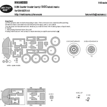 Plastikový model 1/48 Mask B-26K Counter Invader early BASIC (ICM)
