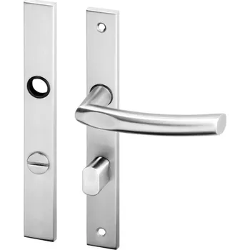 AC-T SERVIS Dveřní klika ILSA nerez - úzké hranaté štítové kování 90 mm Provedení štítu: WC