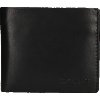 Peněženka Pánská černá peněženka - LAGEN (Pánská kožená peněženka LAGEN)