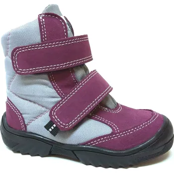 Dětská treková obuv Jastex dětská zimní obuv T1018 viola-šedá Velikost: 34