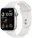 Apple Watch SE 2022 GPS 44 mm, stříbrný hliník s bílým sportovním řemínkem