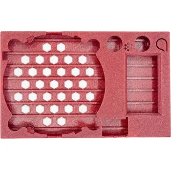 Elektronická stavebnice LaskaKit krabička pro laboratorní zátěž 150W Červená