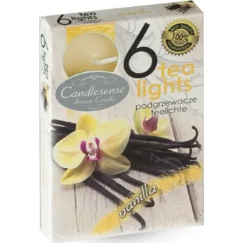 Svíčka Svíčka čajová - aroma vanilka - 6 ks