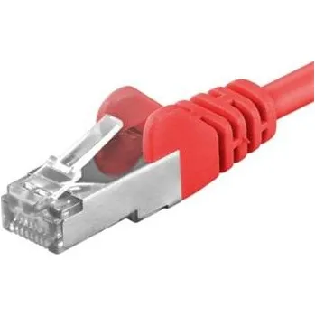 Síťový kabel PREMIUMCORD Patch kabel CAT6a S-FTP, RJ45-RJ45, AWG 26/7 2m červená
