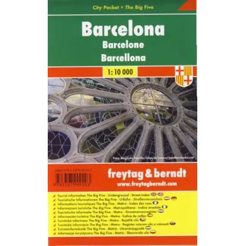 Freytag & Berndt plán Barcelona 1:10 t. kapesní laminovaný