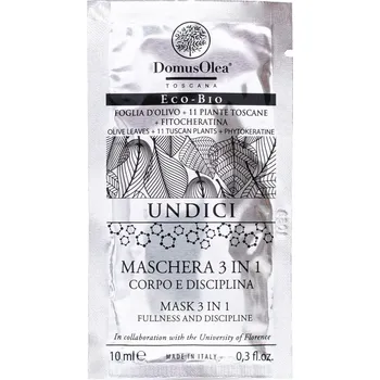 Vlasová regenerace Domus Olea Toscana Maschera 3 In 1 | Maska na vlasy 3v1 10 ml - vzorek