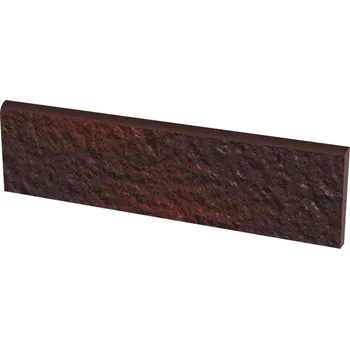 Dlažba Cloud brown cokol duro - dlaždice sokl 30x8,1 hnědá strukturovaná 109825