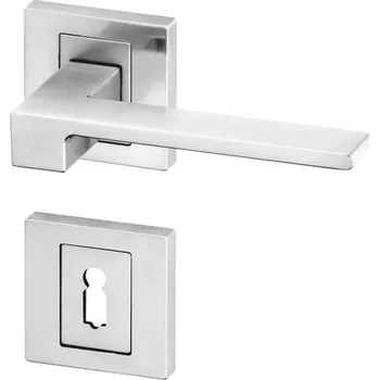 Dveřní kování AC-T SERVIS Dveřní klika PREZIDENT nerez - rozetová Provedení kliky: vč. rozety BB - obyčejný klíč, Mechanizmus rozety: Kovová konstrukce