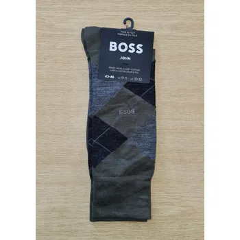 Pánské ponožky PÁNSKÉ PONOŽKY BOSS 50478362 Olivová 43/46