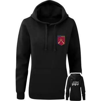 Dámská mikina Dámská mikina s kapucí 44. lehký motorizovaný prapor IVECO - černá