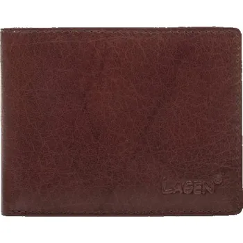 Pánská hnědá kožená peněženka - LAGEN (Pánská kožená peněženka LAGEN)