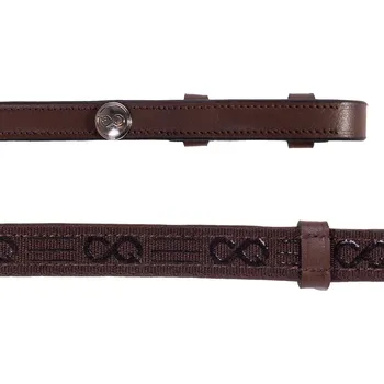 PresTeq Otěže PresTeq, se zarážkami 12,5 cm, různé délky, hnědé COB