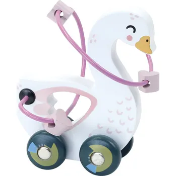 Dřevěná hračka Vilac Dřevěný minilabyrint 1ks labuť