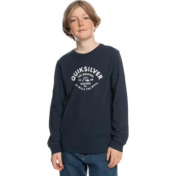 tričko Quiksilver Script Talk LS - BYJ0/Navy Blazer 16 Years