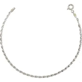 Náramek Stříbrný náramek článkový kroucený délka náramku 18cm