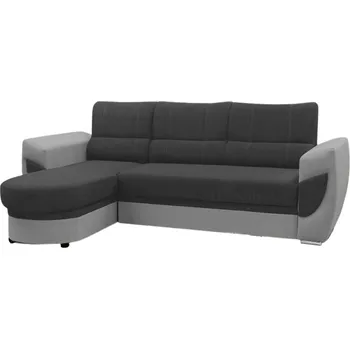 Sedací souprava Rozkládací rohová sedačka DINERO tmavě šedá / šedá