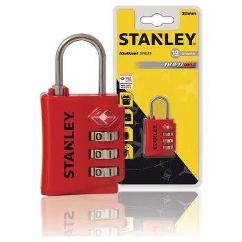 Zámek na kolo Kombinační TSA Zámek TRAVEL MAX 3digit ocel - červený