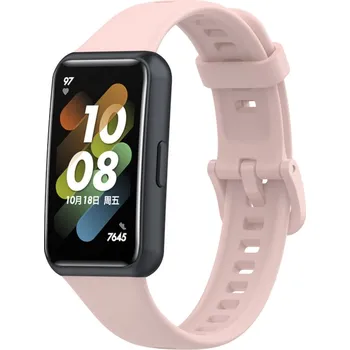 MůjMiBand.cz Silikonový náhradní náramek pro Huawei Band 7 Barva: písková růžová