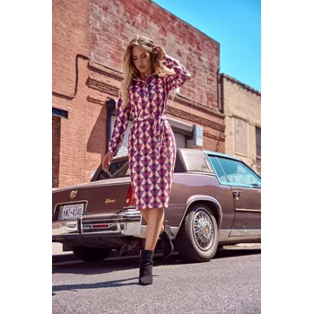 Dámské šaty Rozpínací šaty se vzorem MOE M706 model 2 EU velikost: XL