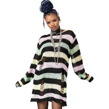 Dámský svetr svetr unisex - Liqorice Knit - KILLSTAR - KSRA006205 - XL