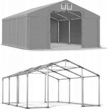 Zahradní stan Montovaná mobilní hala 5 x 10 m šedá