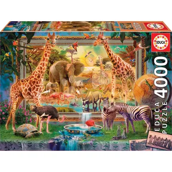 Puzzle Puzzle Savana coming to life Educa 4000 dílků