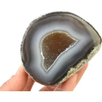 Přírodní kámen Achát geoda s dutinou 303 g