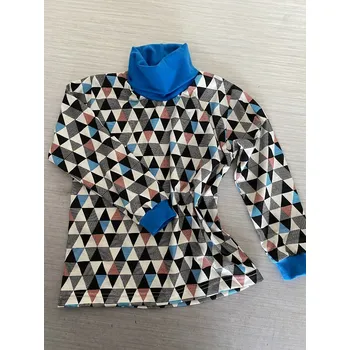 Dívčí tričko Bavlněný rolák chlapecký i dívčí, velikost 104, Barva jako na obrázku1, Rukáv dlouhý rukáv