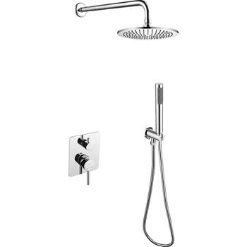 Sprchový panel Besco Decco Illusion I podomítkový sprchový set, chrom