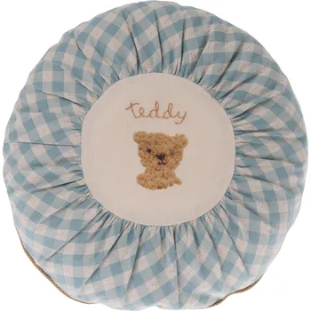 Hračka Maileg Malý kulatý polštářek Teddy Checked Maileg Cushion round small, Teddy checked