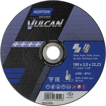 Řezný kotouč Kotouč řezný Norton Vulcan ocel/nerez 180x2,0 mm
